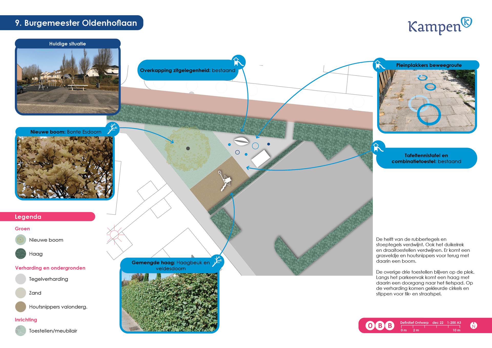 Nieuwe inrichting speelterrein Burgemeester Oldenhoflaan