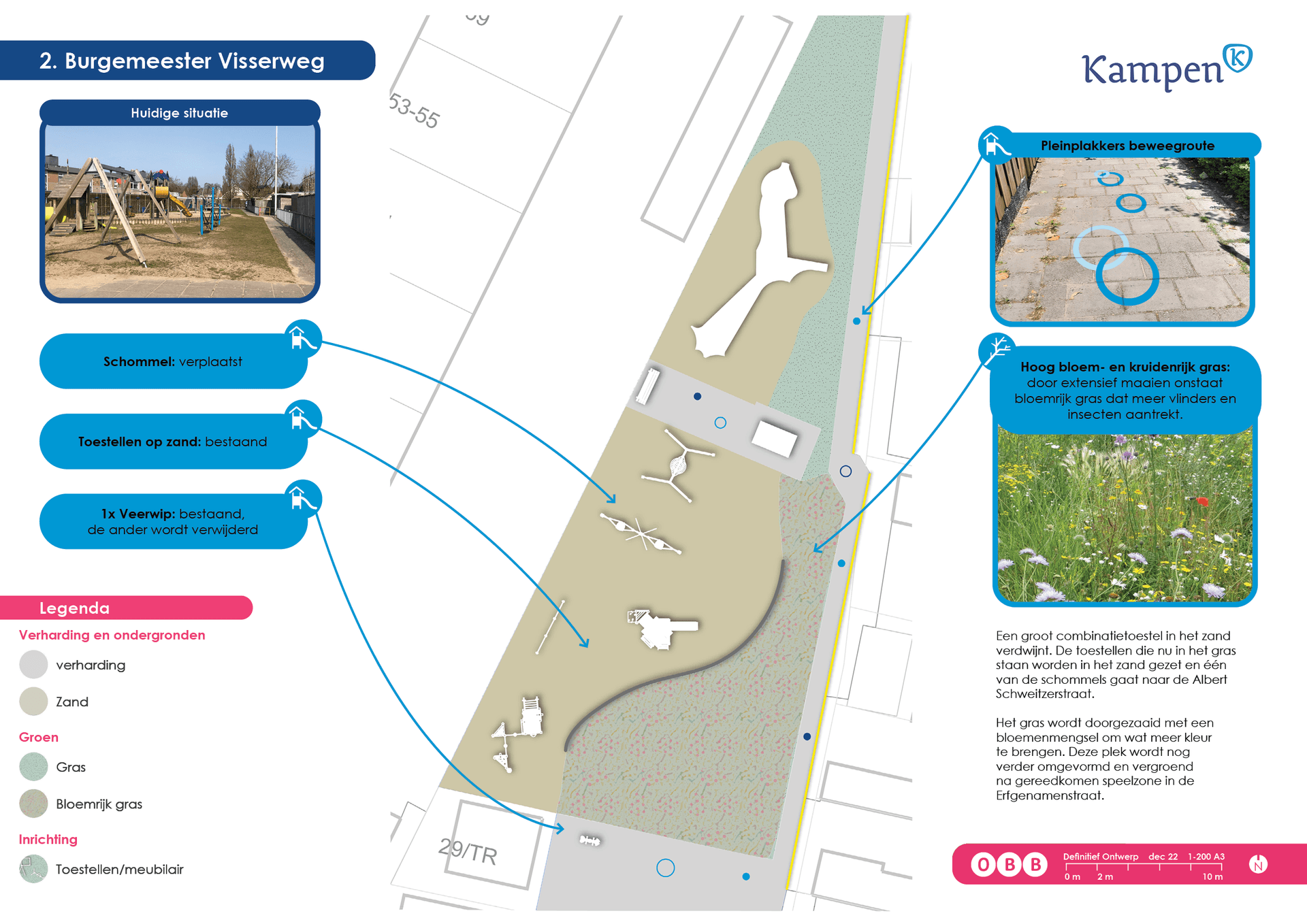 Nieuwe inrichting speelterrein Burgemeester Visserweg