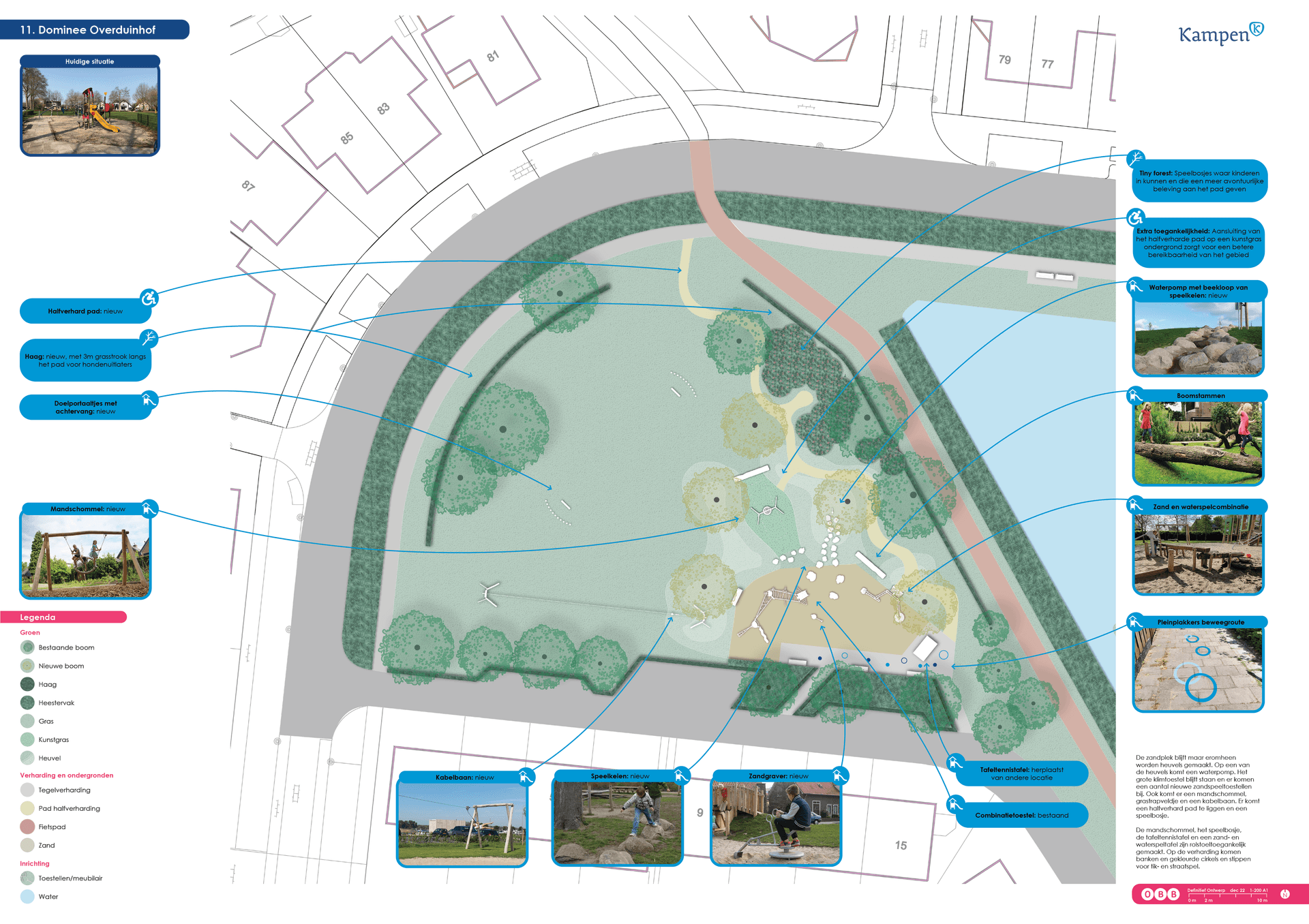 Nieuwe inrichting speelterrein Dominee Overduinhof