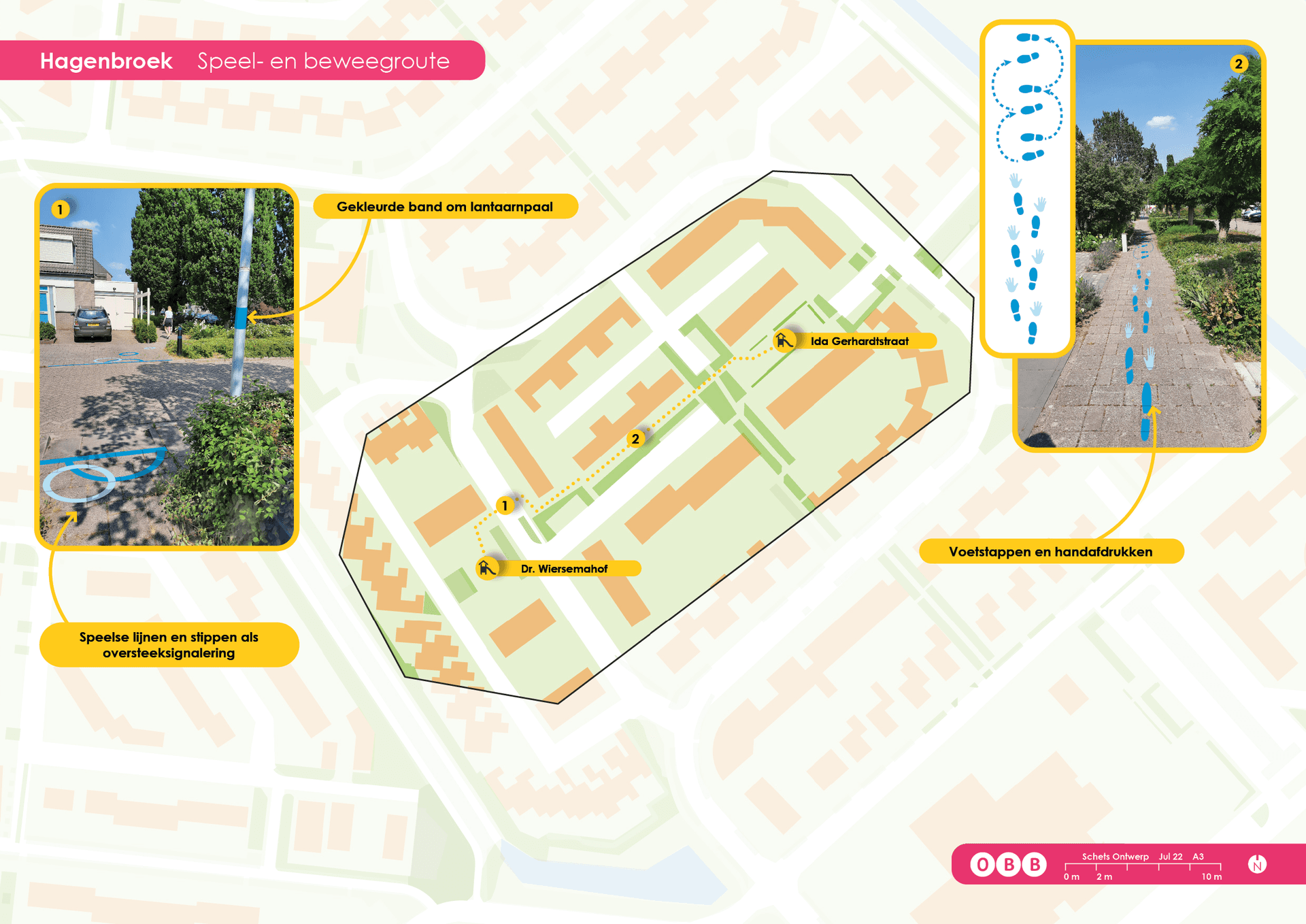 Speelroute en beweegroute Hagenbroek