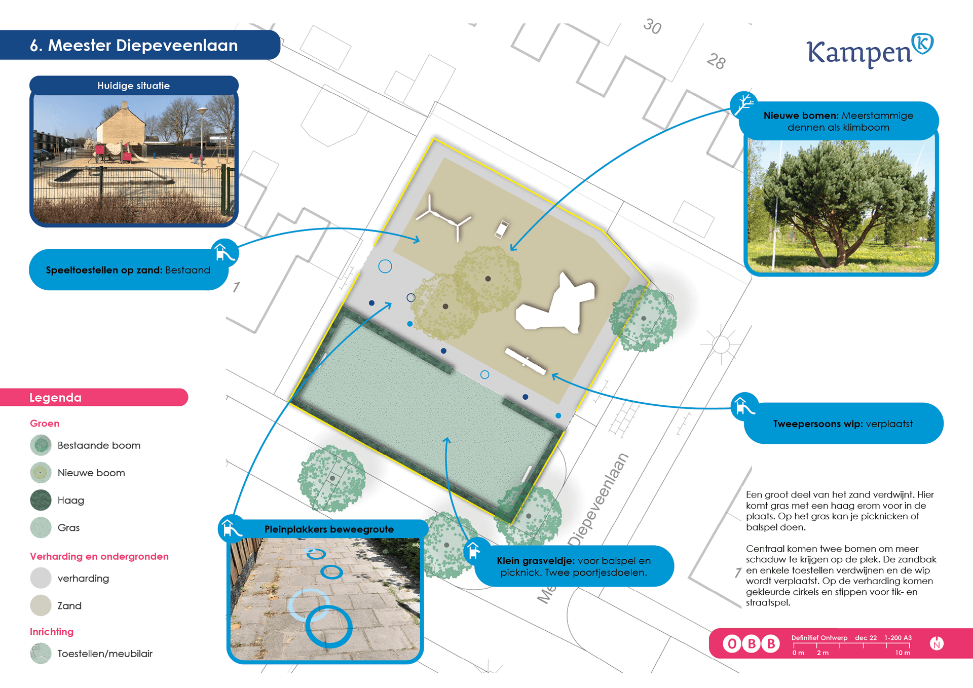 Nieuwe inrichting speelterrein Meester Diepeveenlaan