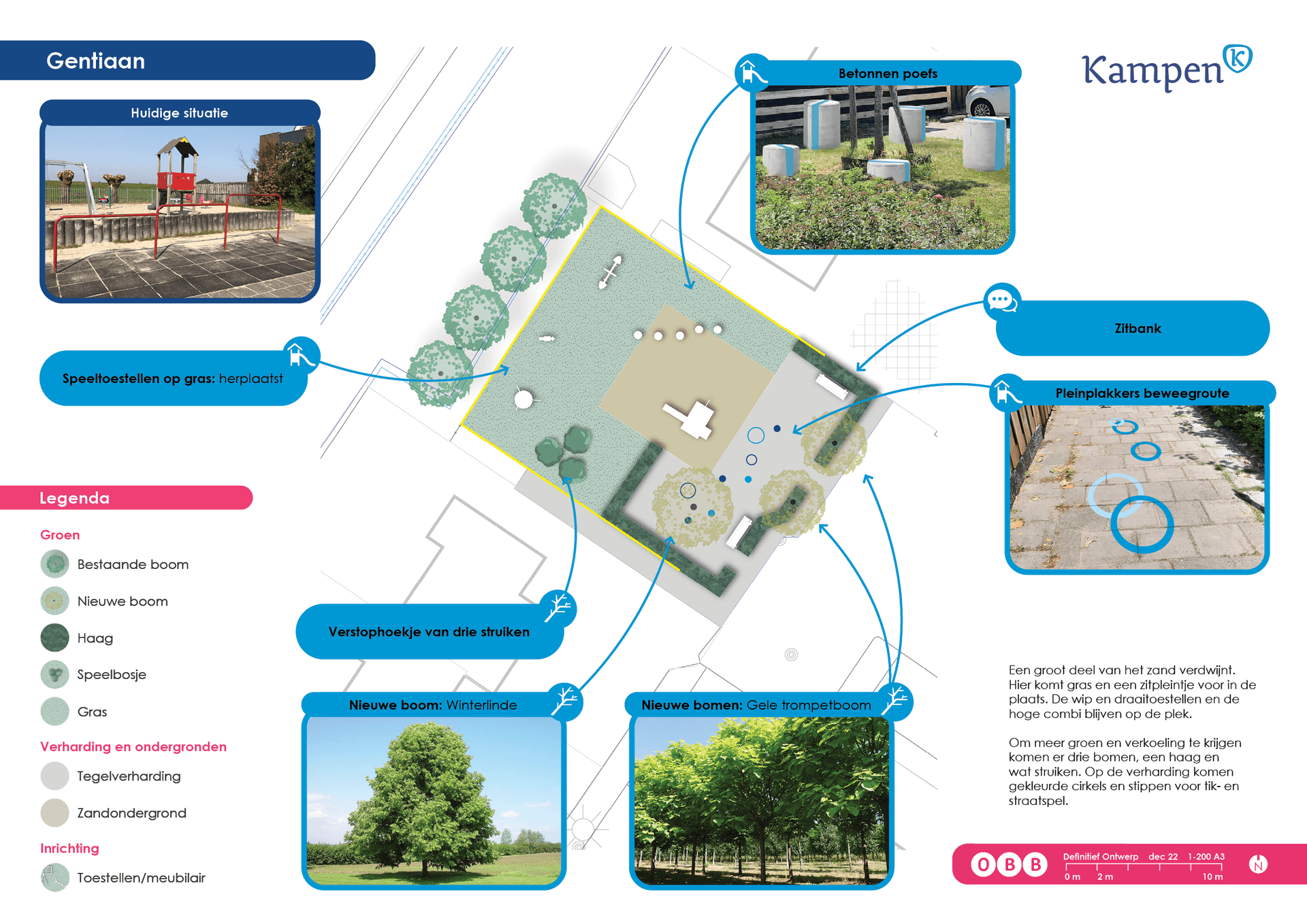ontwerp herinrichting speelterrein Gentiaan